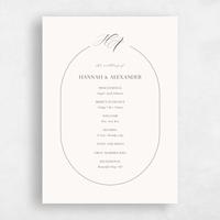 Beige Wedding Program - Brixen