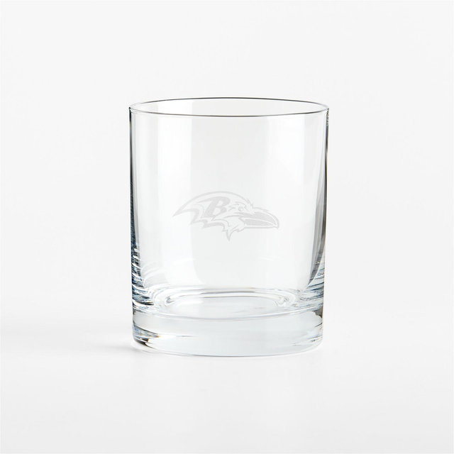 NFL Baltimore Ravens Aspen 12-Oz. Double Old-Fashioned Glass, Set of 4