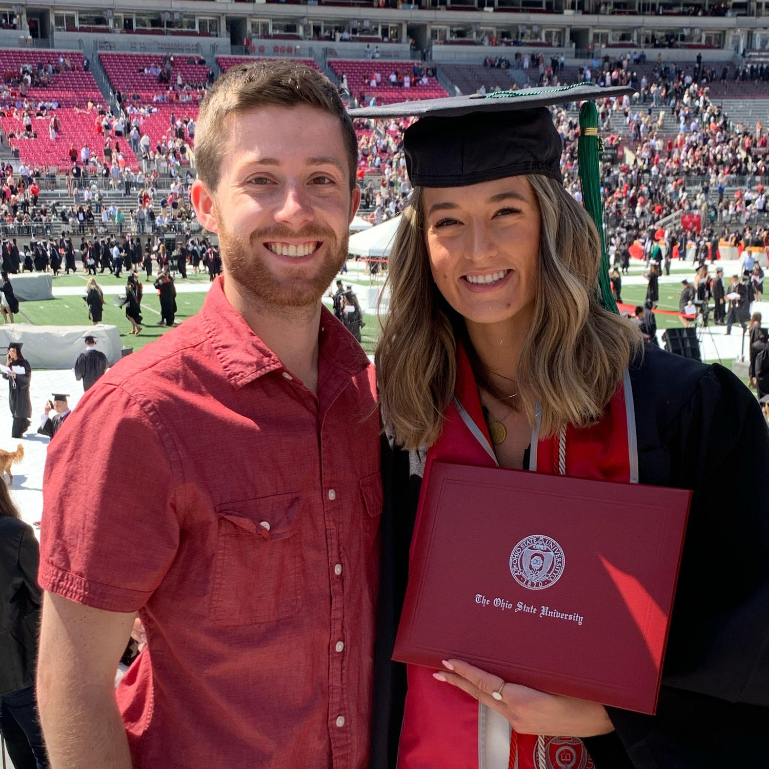 Celebrated Abbey graduating!
