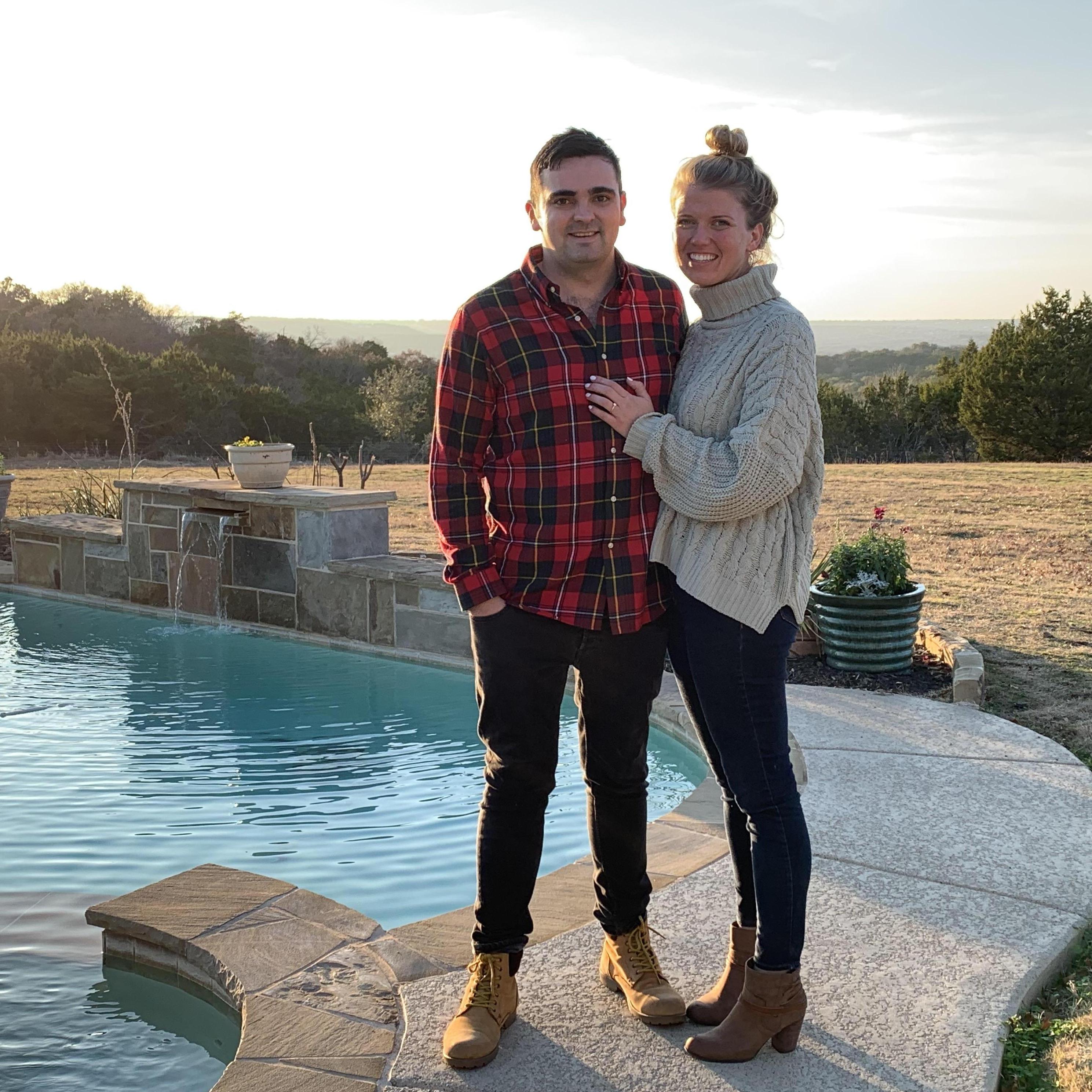 Spending Christmas 2019 together in Granbury, Texas.