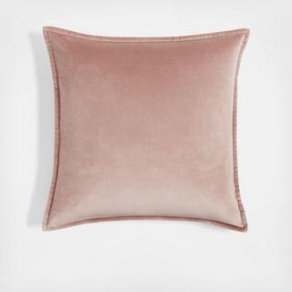 Organic Cotton Velvet Throw Pillow Cover