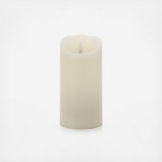 Flicker Flameless Ivory Pillar Candle