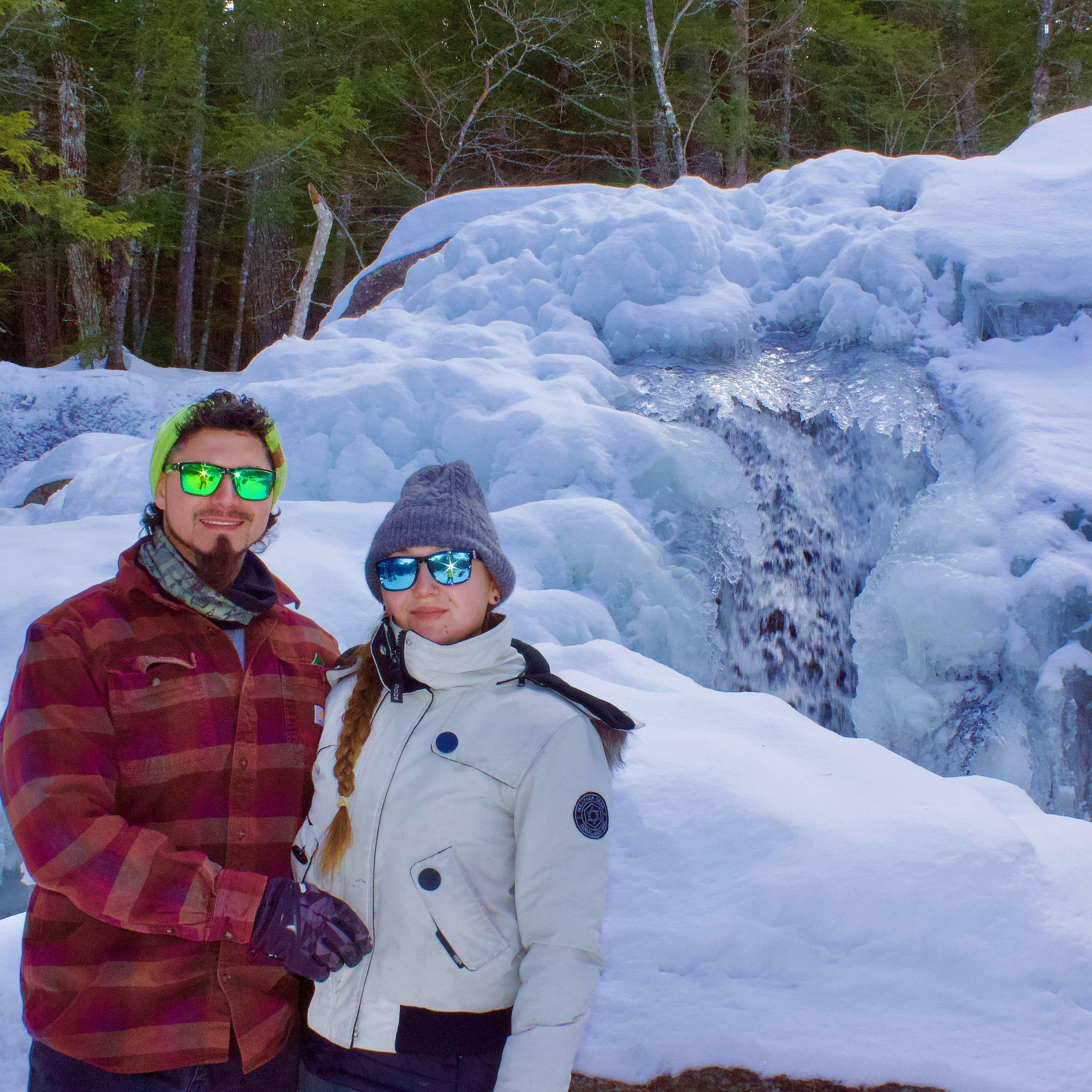 A frozen trip to "Diana's Bath"