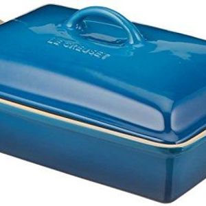 Le Creuset Heritage Stoneware 12-by-9-Inch Covered Rectangular Dish, Marseille