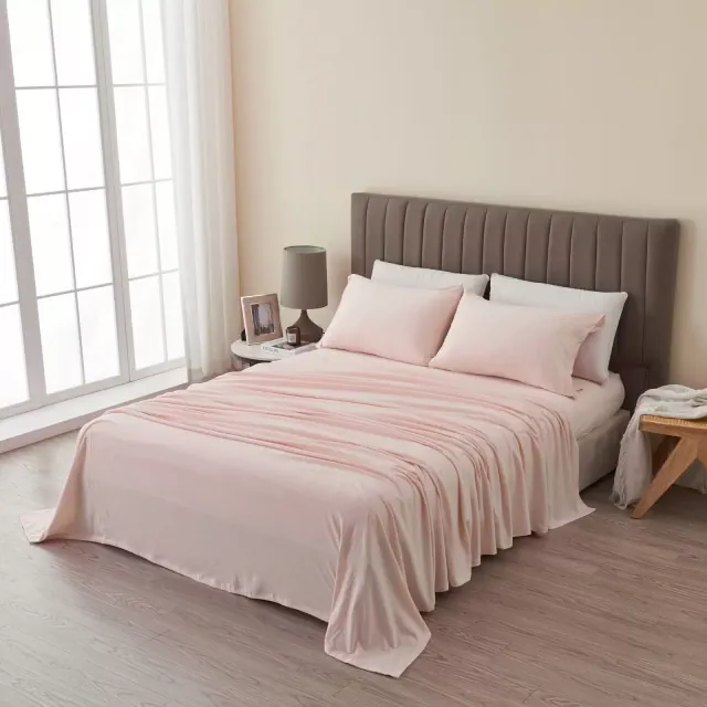 Ultra-Soft Heathered Jersey Knit Cotten Blend Sheet Set - Great Bay Home