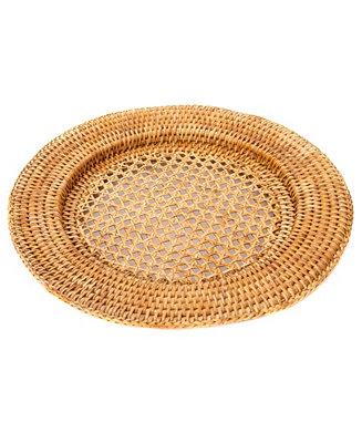 Artifacts Rattan Open Weave Charger - set of 4