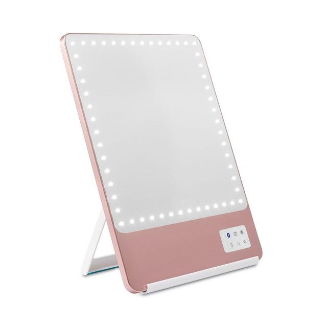 RIKI LOVES RIKI Skinny LED Travel Magnifying Mirror with Bluetooth, 5X Magnification