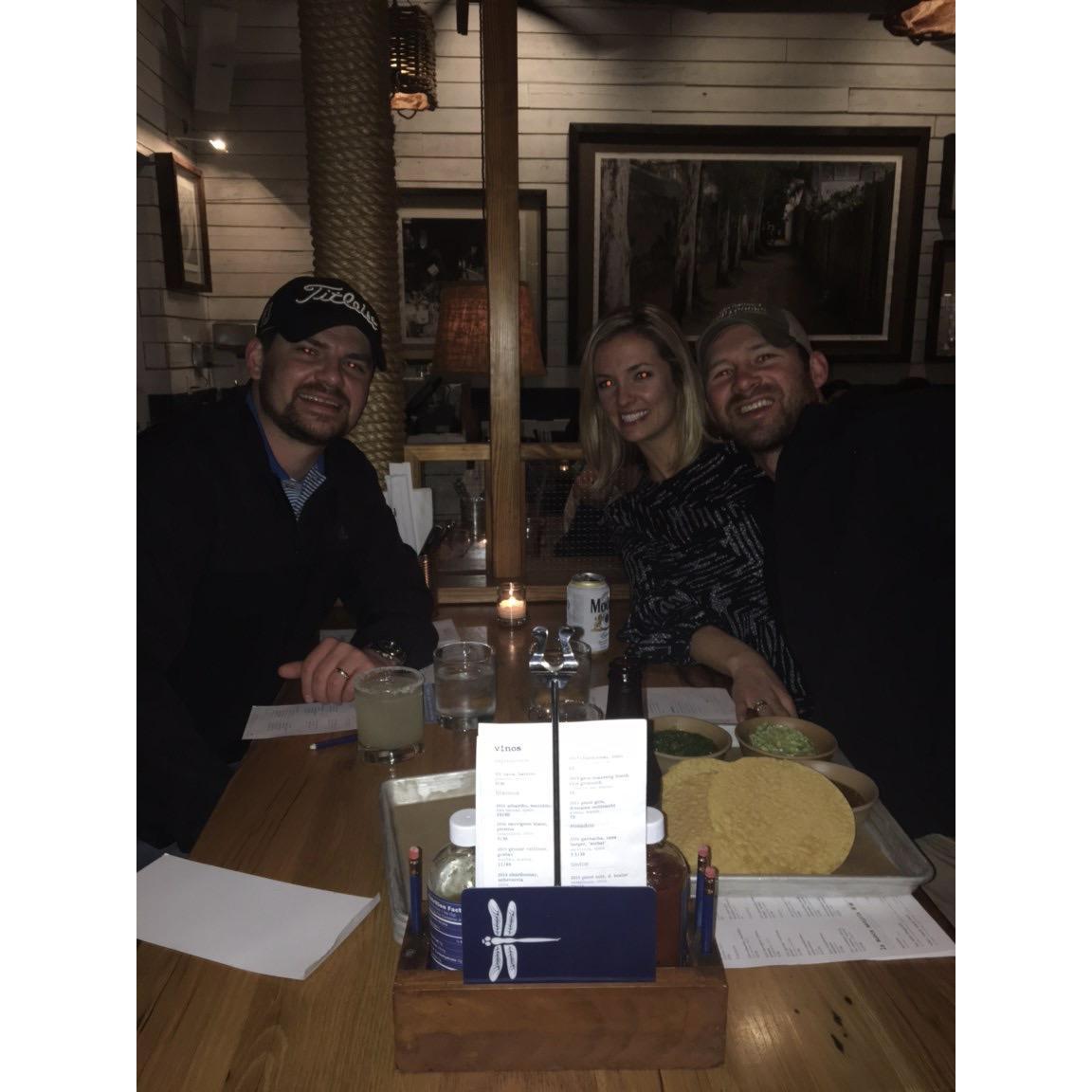 Elise's brother J.R. visiting Nashville.