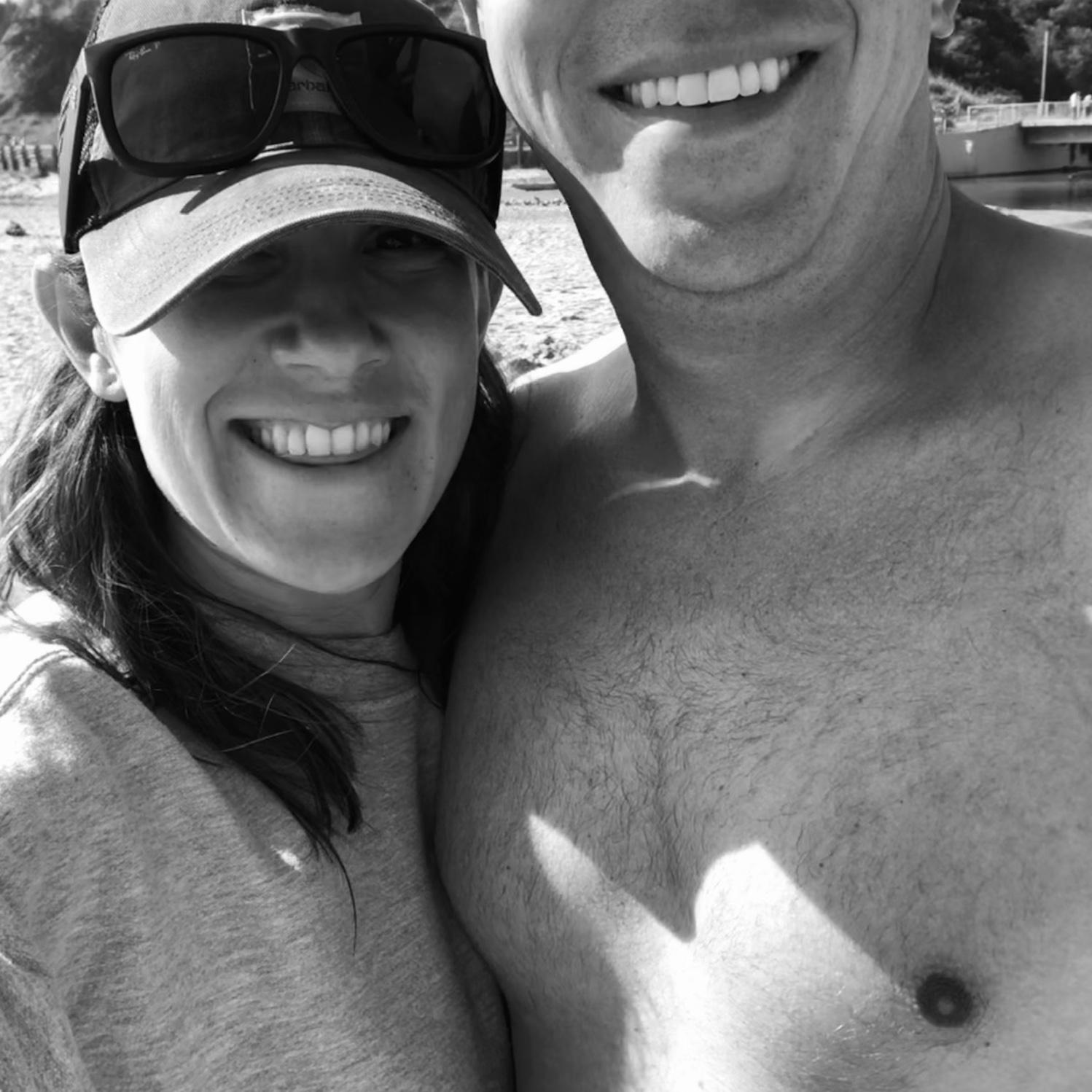 One of our first photos together in Santa Cruz!