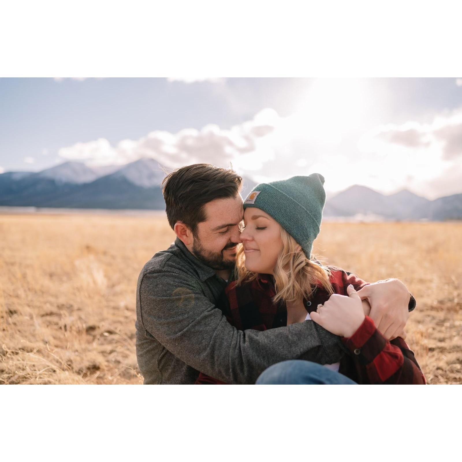 Engagement photos in Buena Vista, Colorado