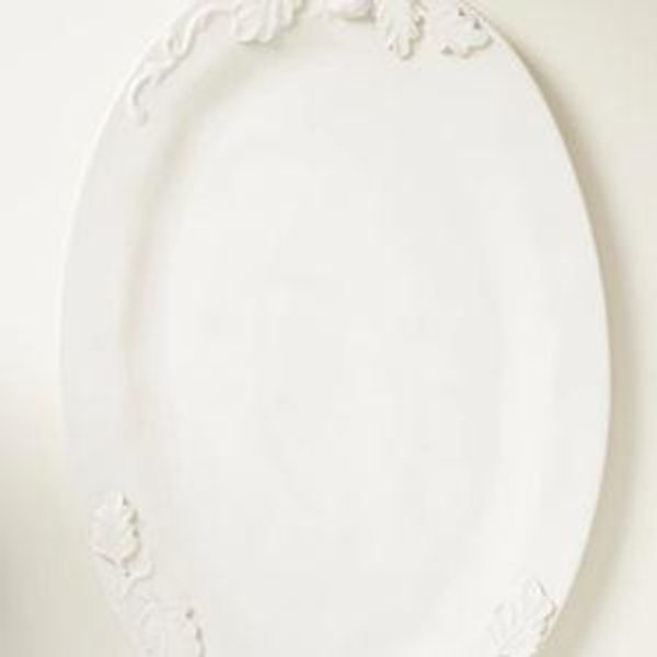 Oak Leaf Stoneware Turkey Platter