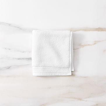 Organic Premium Spa Towel, Washcloth, White