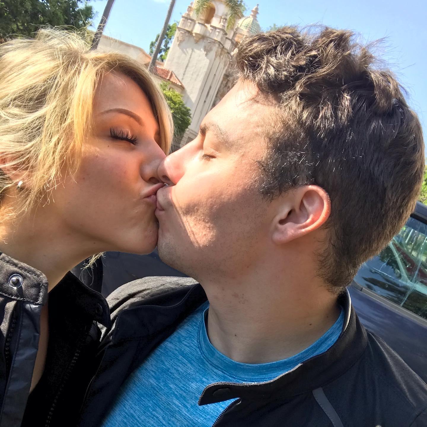 Riding around on the motorcycle. Stopping for Balboa Park kisses🥰