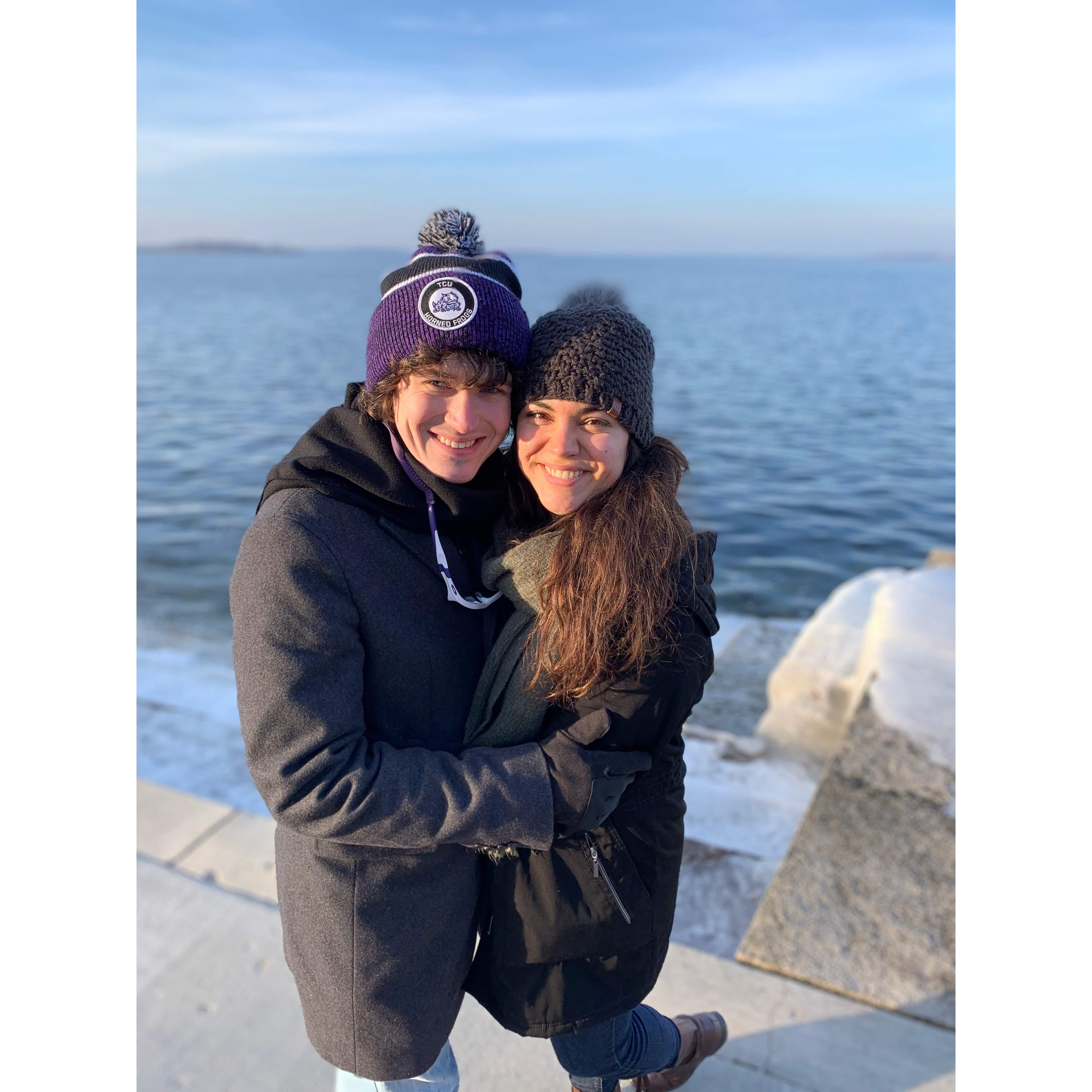 Harrison went to Wisconsin with Meg's family!