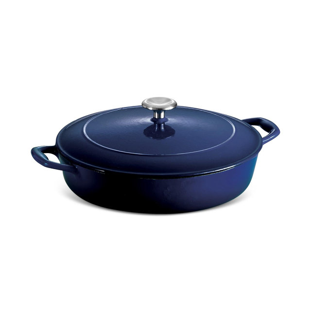 Tramotina Enameled Cast Iron 4-Qt. Covered Braiser