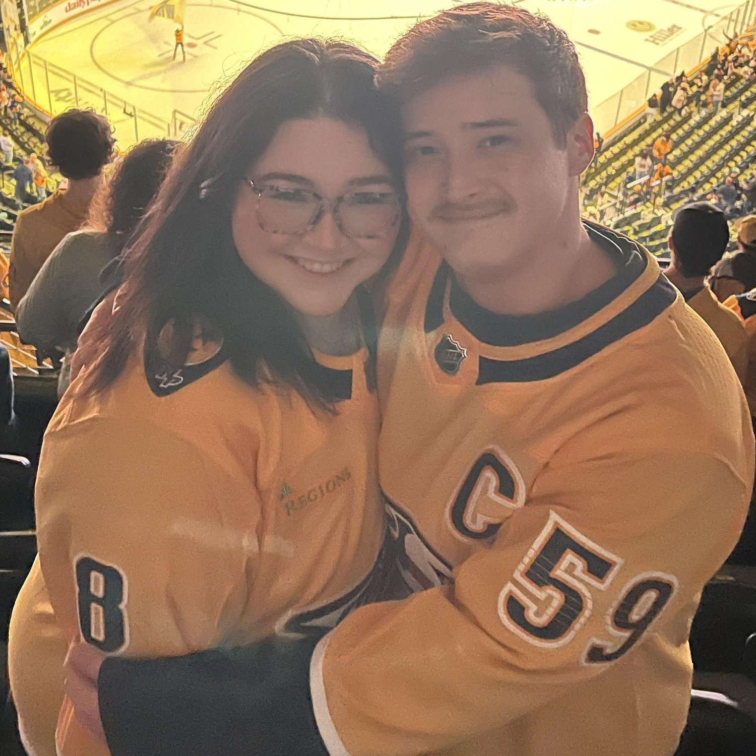 Our first Nashville Predators win in person.