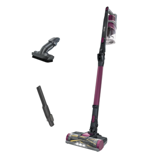 Shark IZ163H Pet Plus Cordless Stick Vacuum with Self-Cleaning Brushroll and HEPA Filter, Lightweight Deep Cleaning Vacuum for Carpet and Hard Floors, Folds for Easy Storage, 40-min Runtime, Raspberry