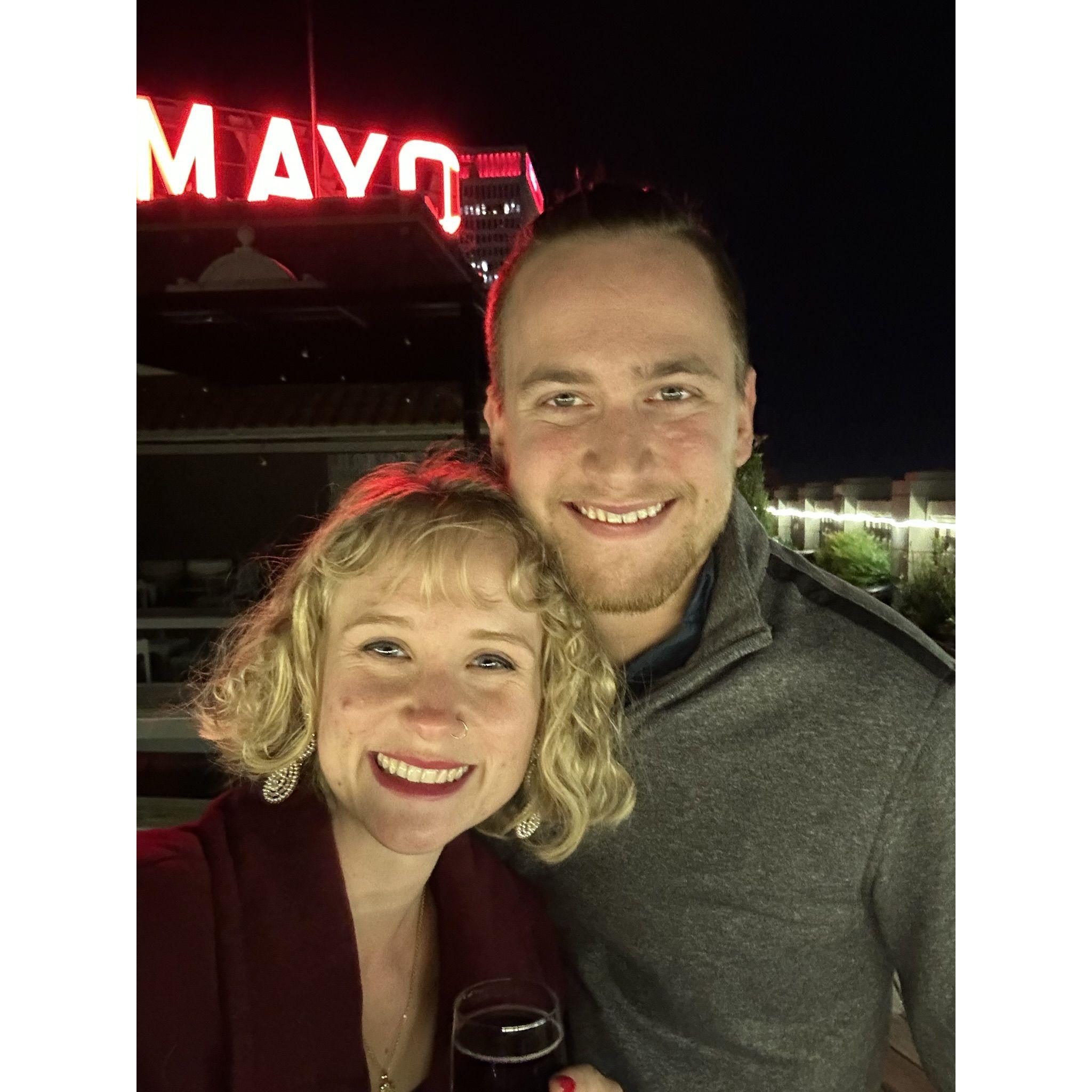 The night before we became official