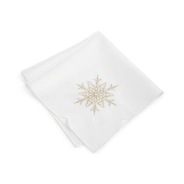 CLOSEOUT! Elrene Winter Dream Cutwork Embroidery Napkins, Set of 4