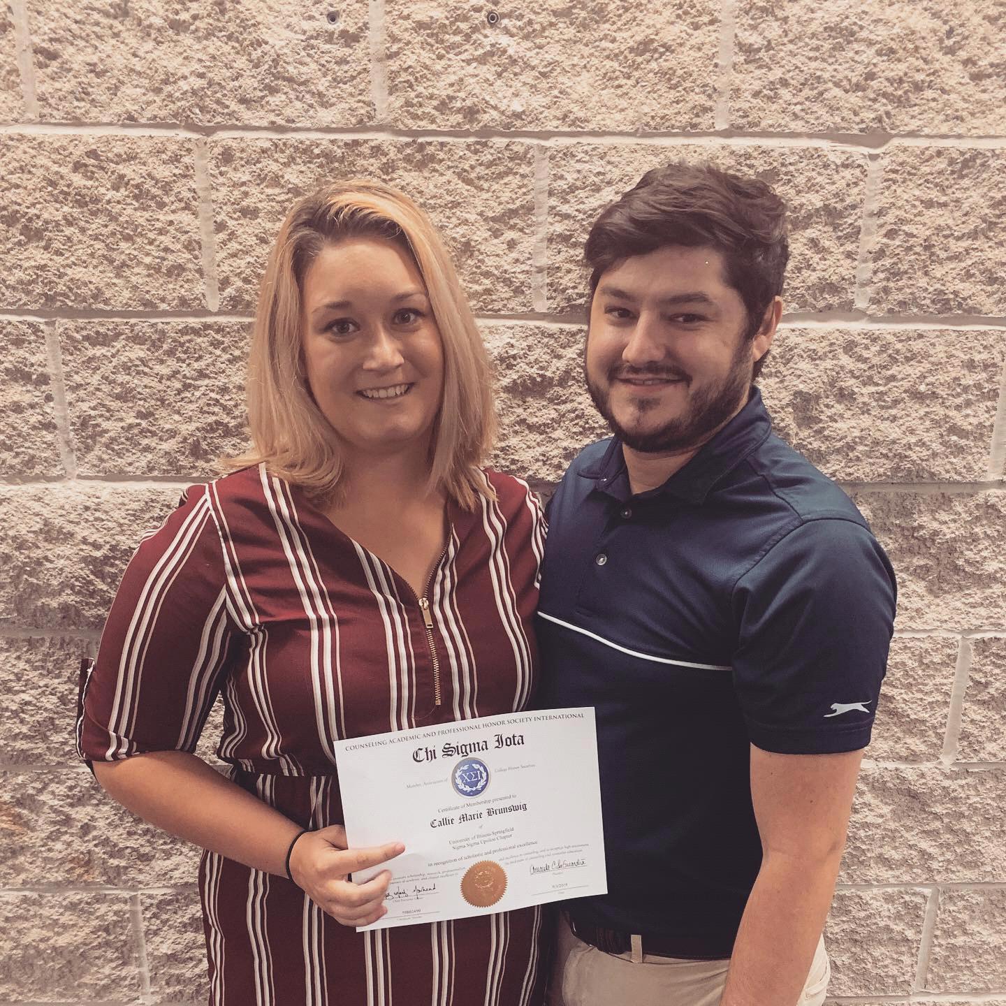 Award Ceremonies for Callie's graduate school.