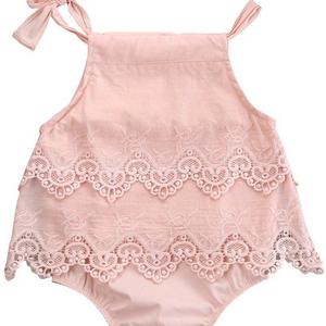 Summer Lace Baby Girl Romper