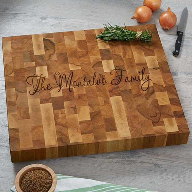 Classic Butcher Block Name Cutting Board