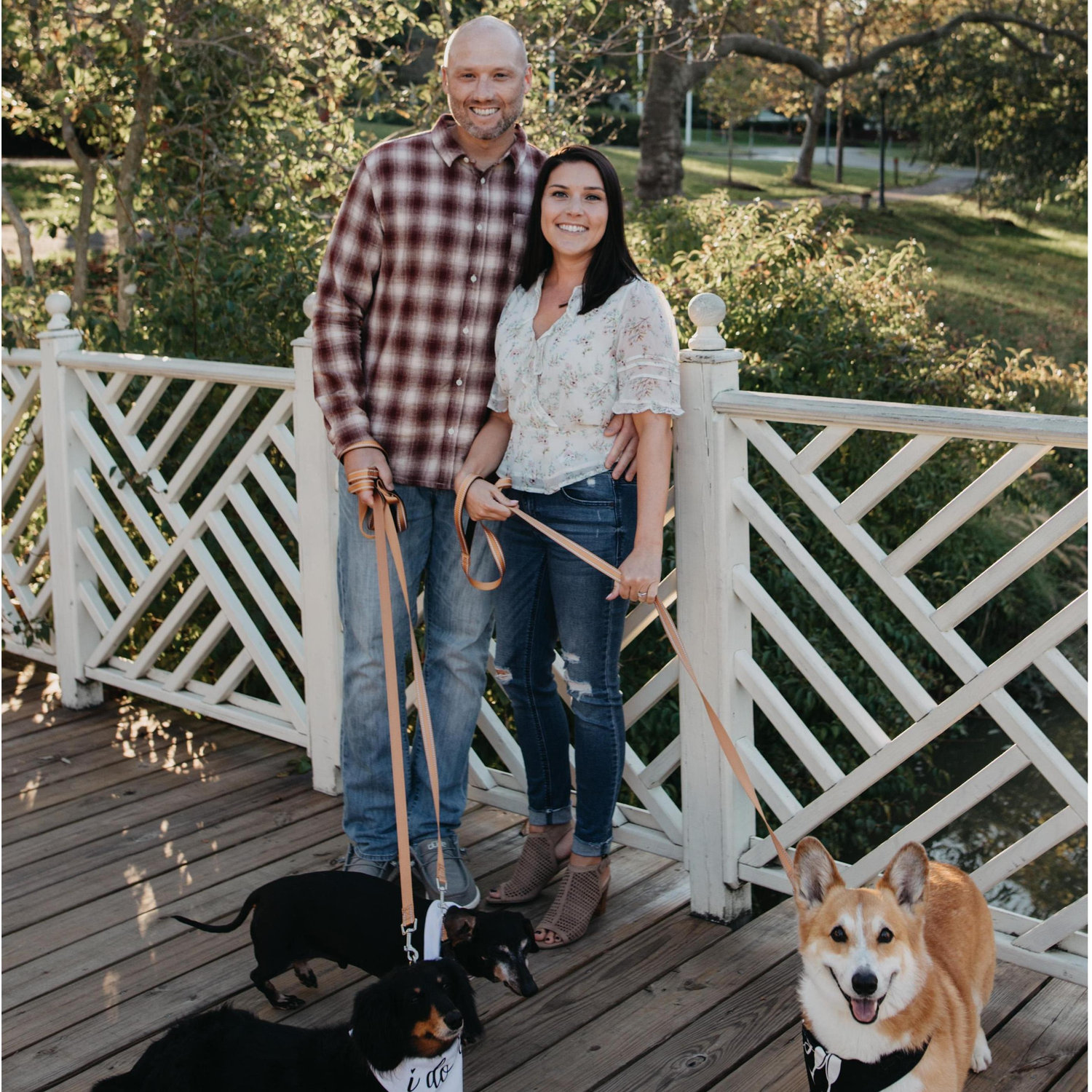 And finally, some engagement photos by our amazing photographer, Jessi, at one of our favorite places to take the dogs, Quiet Waters Park.