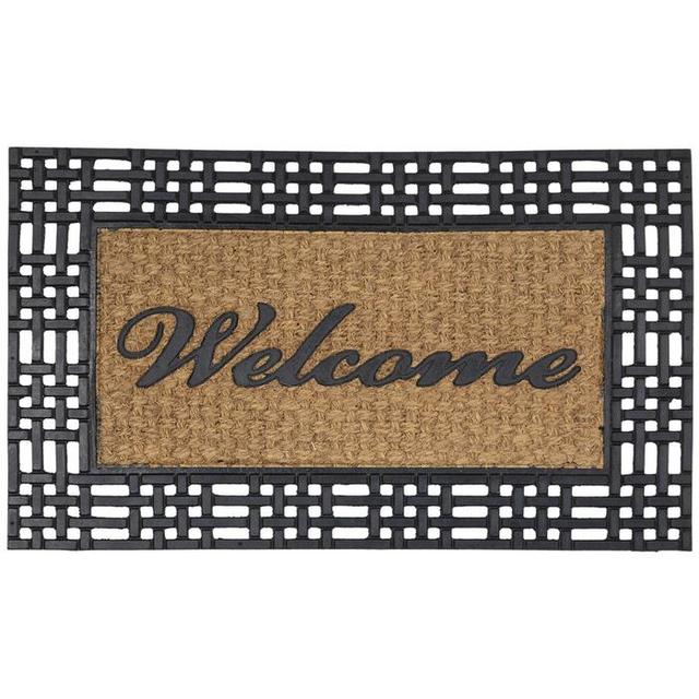 Welcome Trimmed Coir Doormat