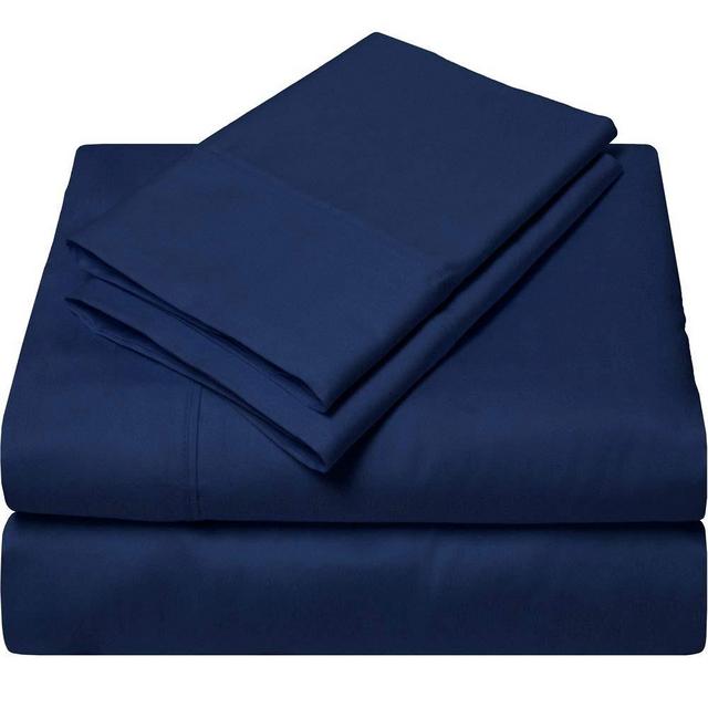 SGI bedding Queen Sheets Luxury Soft 100% Egyptian Cotton Sheets 1000 Thread Count for Queen Mattress Navy Blue Solid