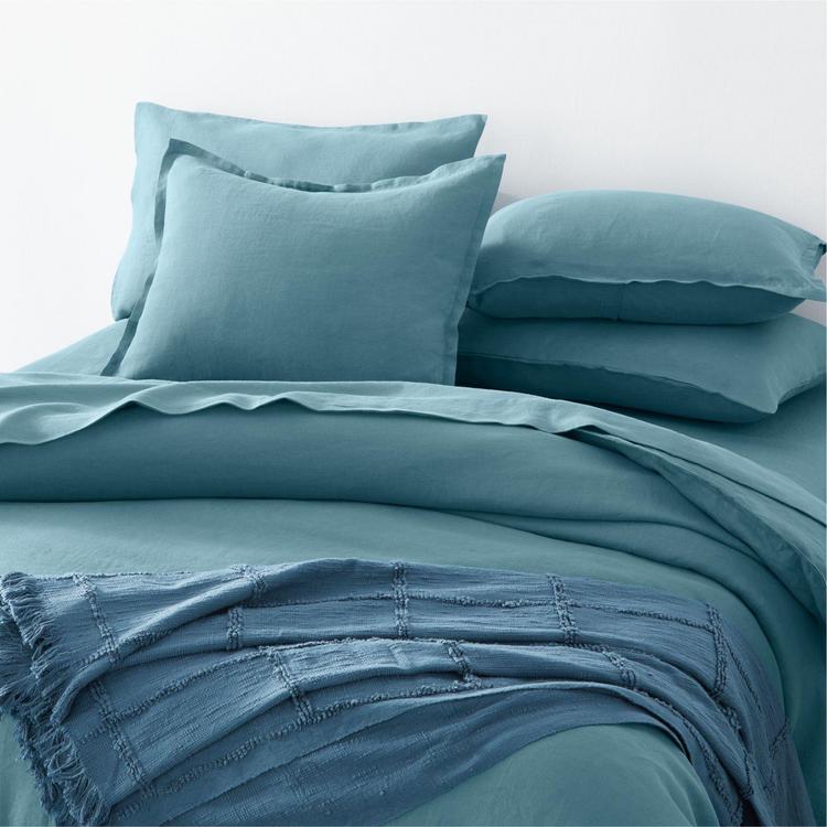 Teal euro clearance sham