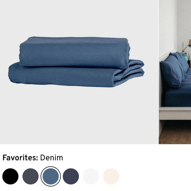 Sateen Dream™ Sheets - Denim Queen