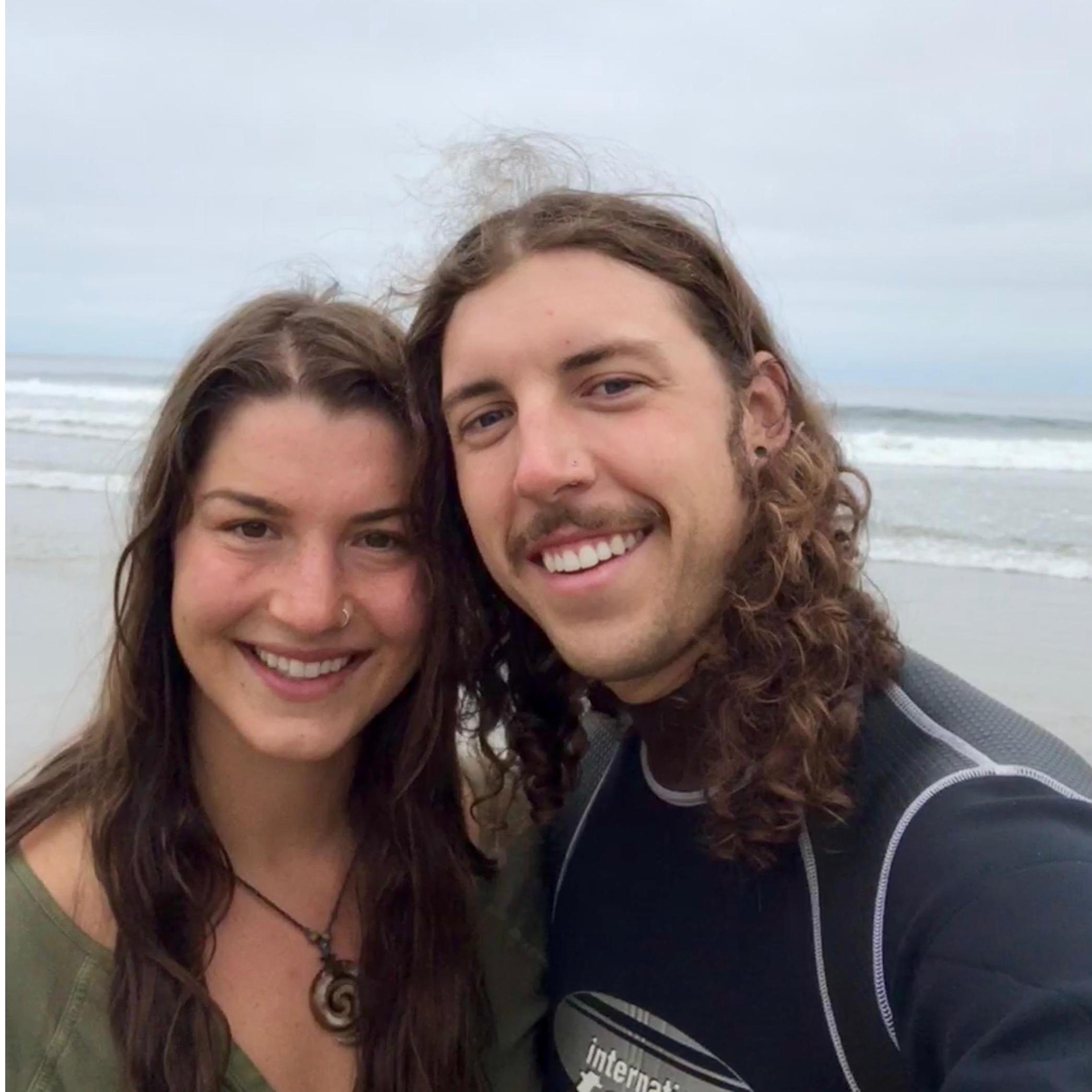 A couple of desert dwellers at the beach. Yachats, OR