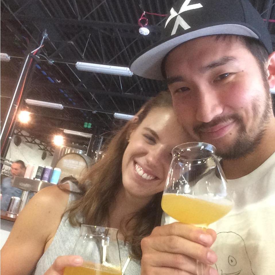 Our first weekend trip together! In the Hudson Valley making friends at breweries.