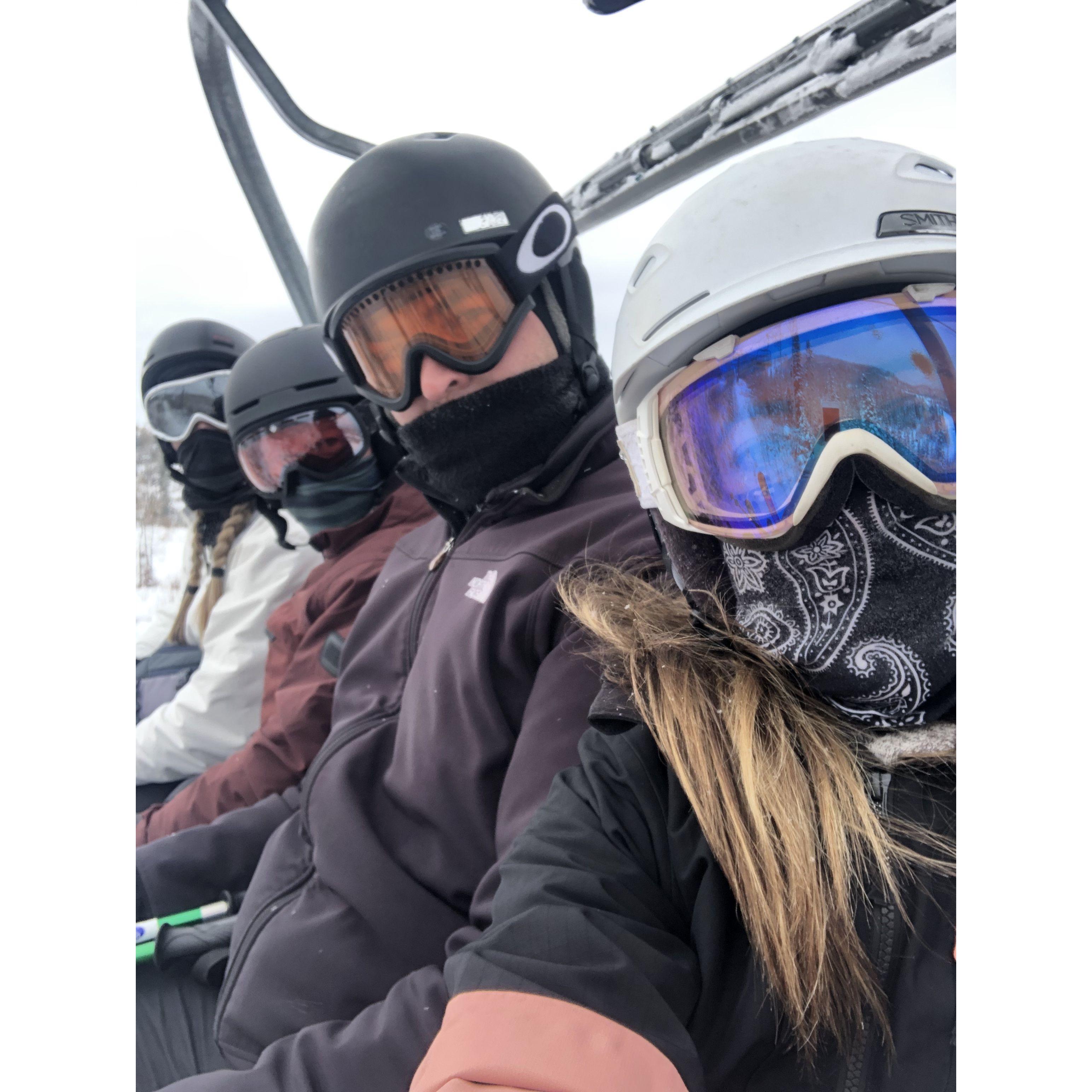 A & A go to Steamboat Springs Colorado with Patricia and Kyle. Kyle proposes to Patricia! December 2020