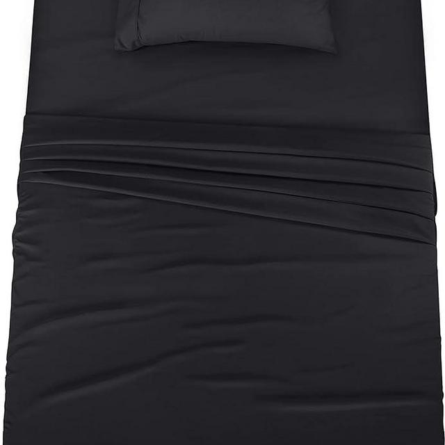 Utopia Bedding Twin XL Sheets - 3 Piece Bedding - Brushed Microfiber - Shrinkage and Fade Resistant - Easy Care (Twin XL, Black)