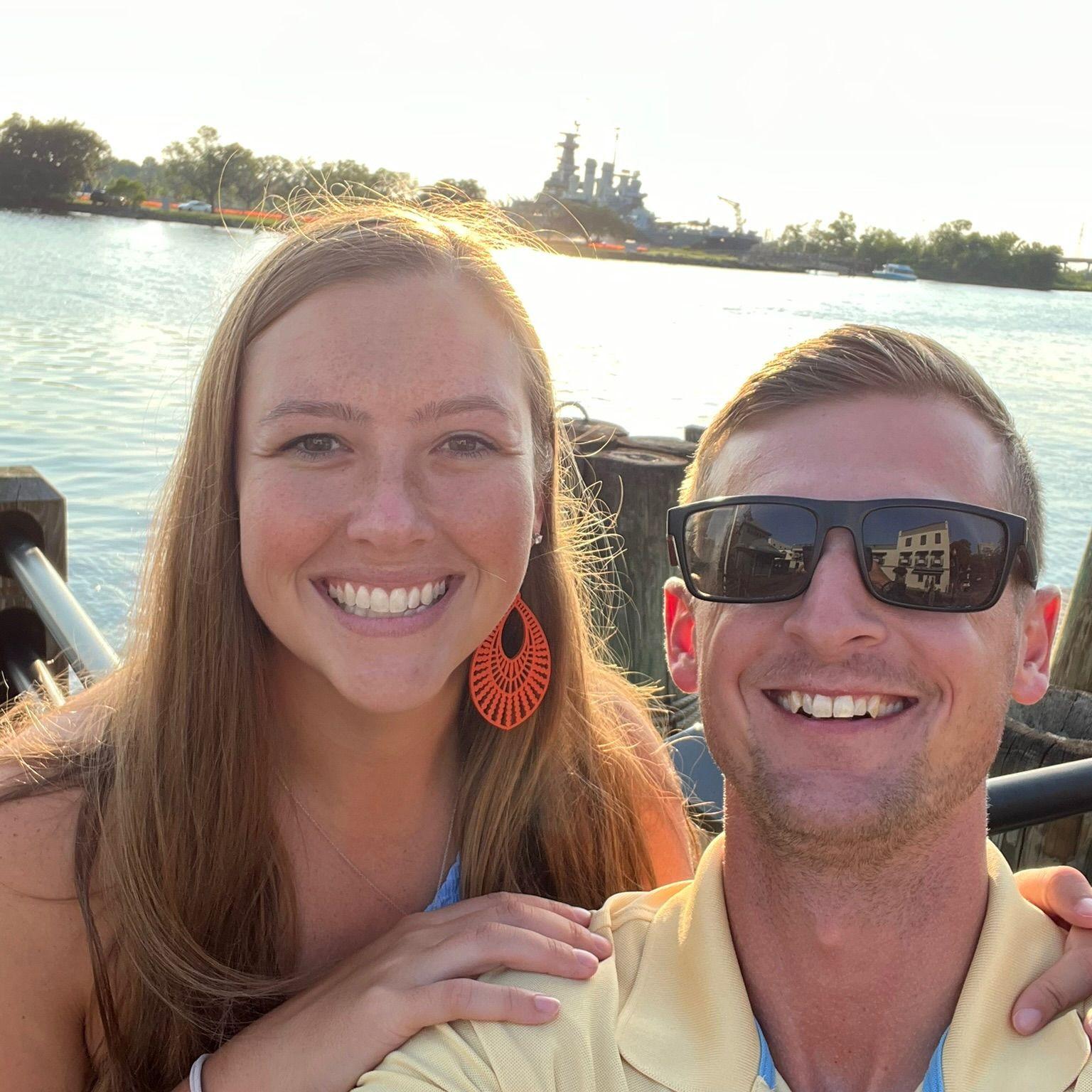 Celebrating Devin’s birthday with a nice dinner downtown!