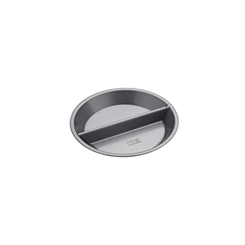 Chicago Metallic Professional Decision' Non Stick Split Pie Pan/Tart Tin with Divider and Loose Bottom, 24cm