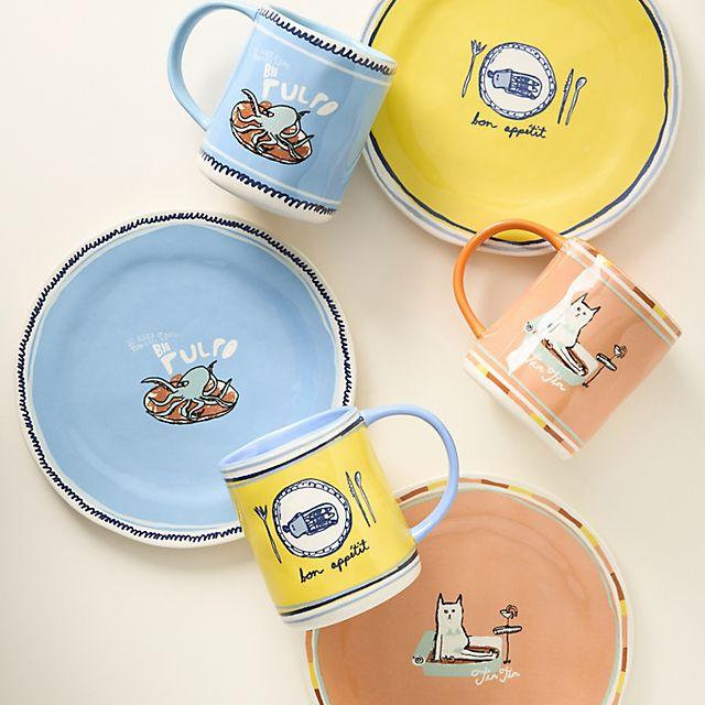 The Original Tinned Fish Candle Stoneware Mug