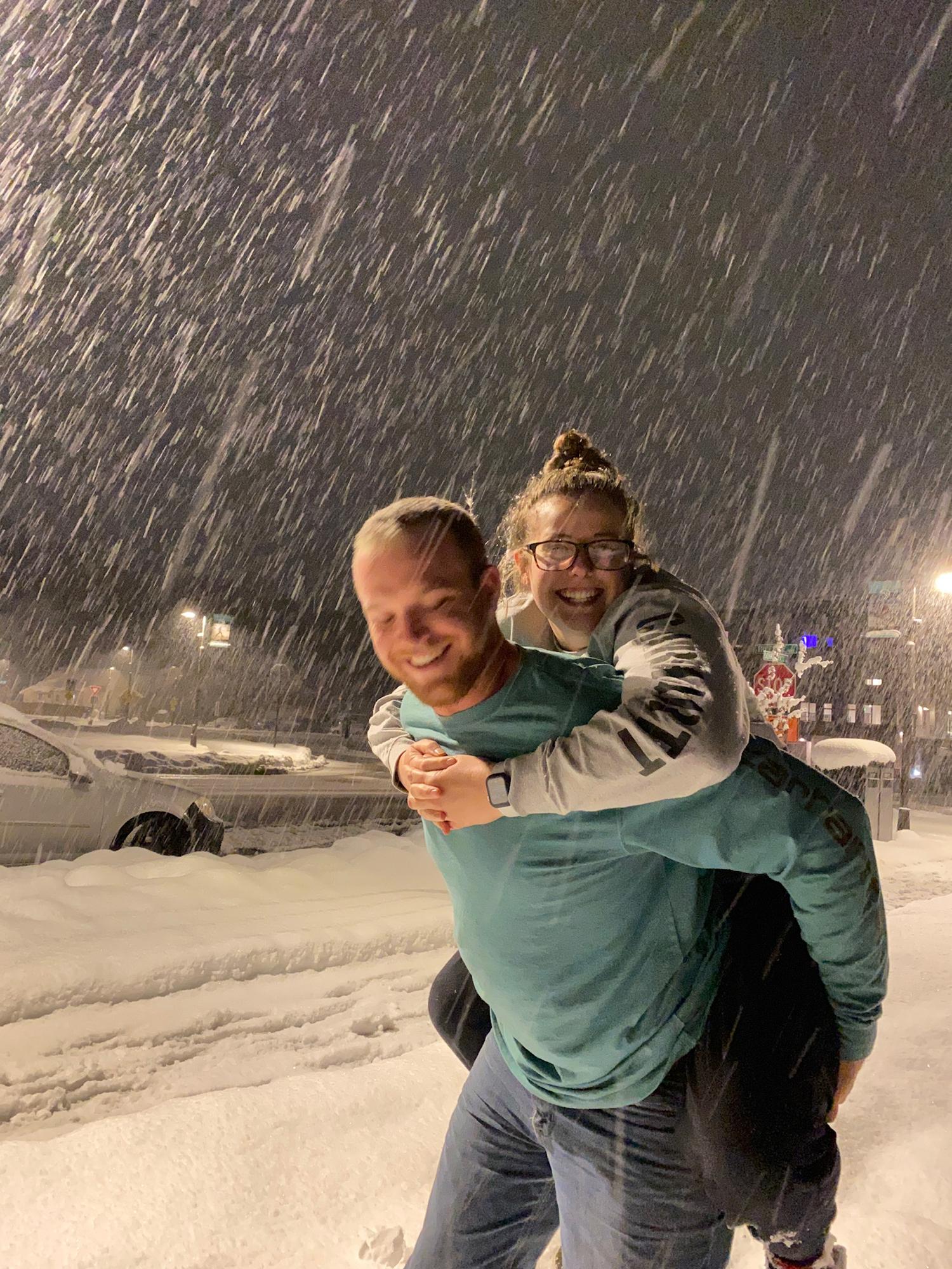 Spontaneous road trip to the snow!