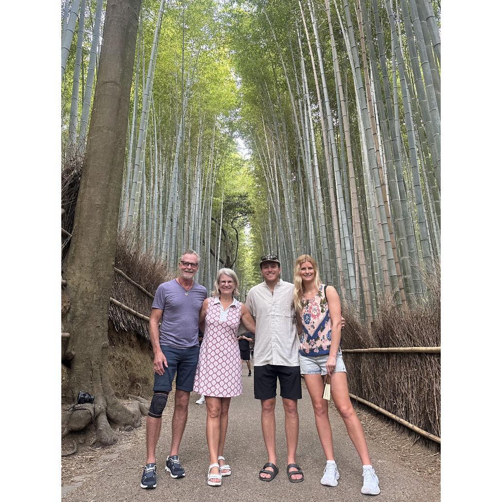 Bamboo Jungle in Japan with my parents