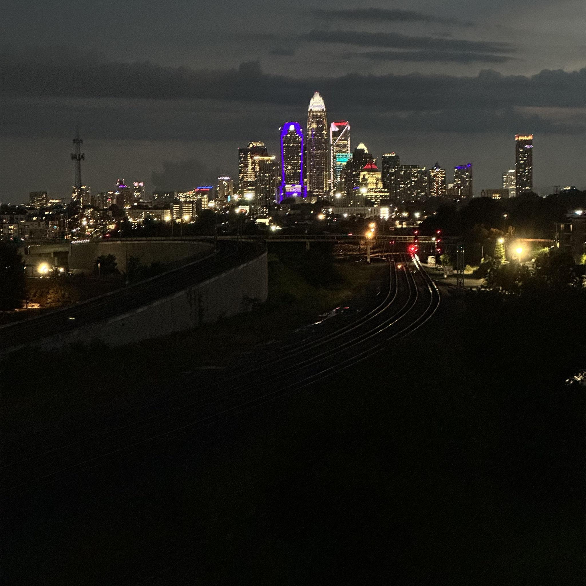 August 2025, First night in Charlotte as our new home base
