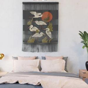 Five Heron Flock Wall Hanging | Large 23.25" x 31.5"Sale price