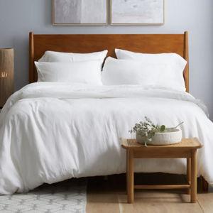 KING WHITE COLOR Linen Duvet Cover | Quince
