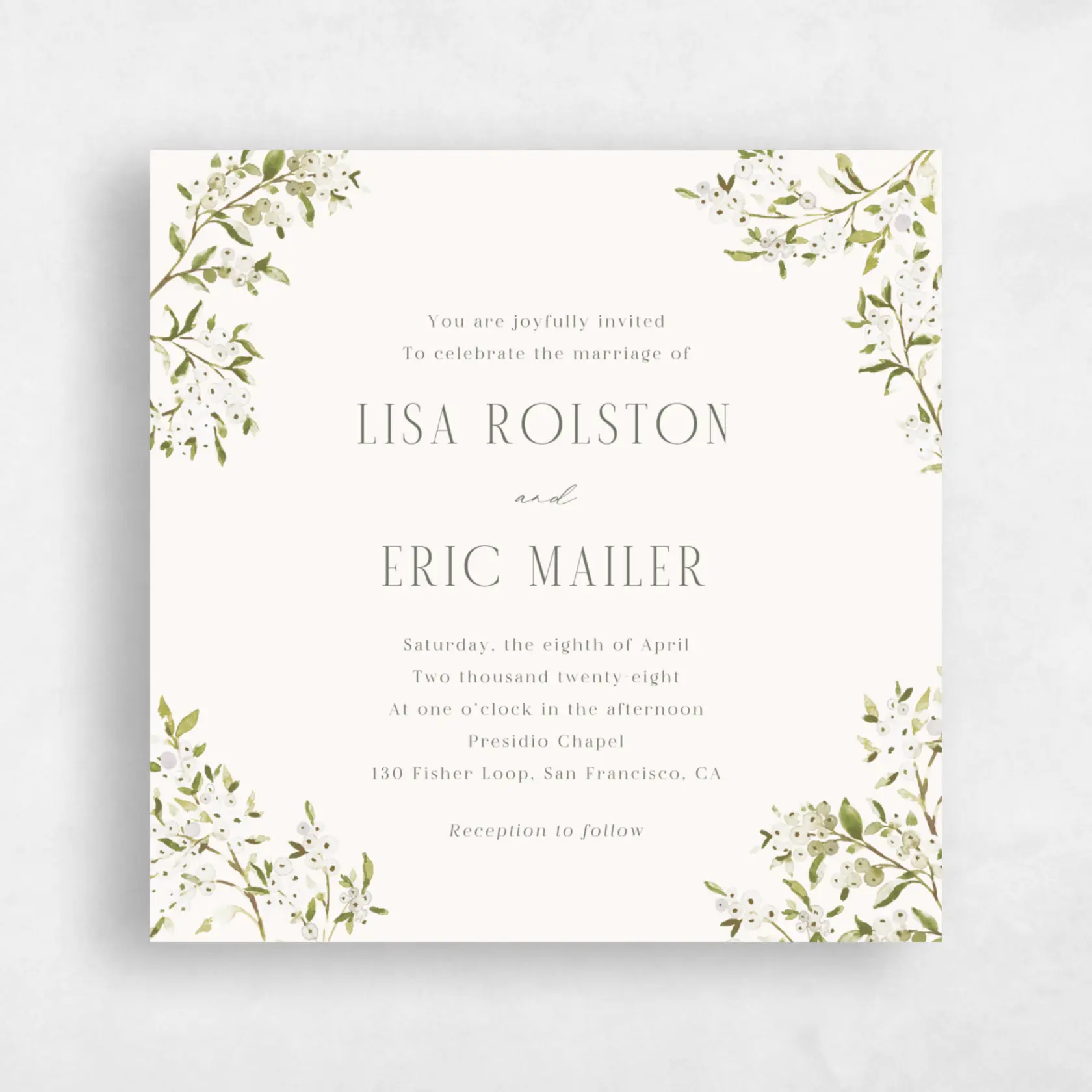 Invitation - Allegra Square preview