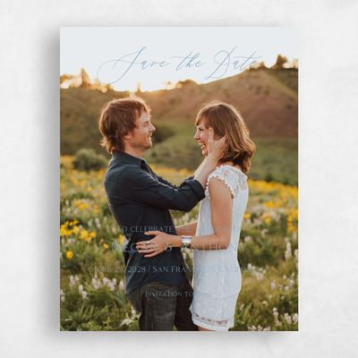 Black Wedding Save the Date - Bellfort Photo