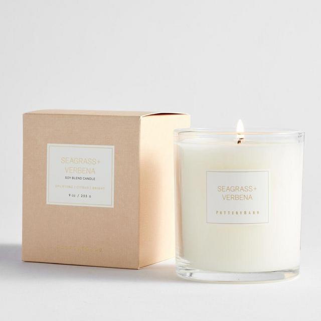Signature Scented Candle, Seagrass & Verbena, Small, 9 oz