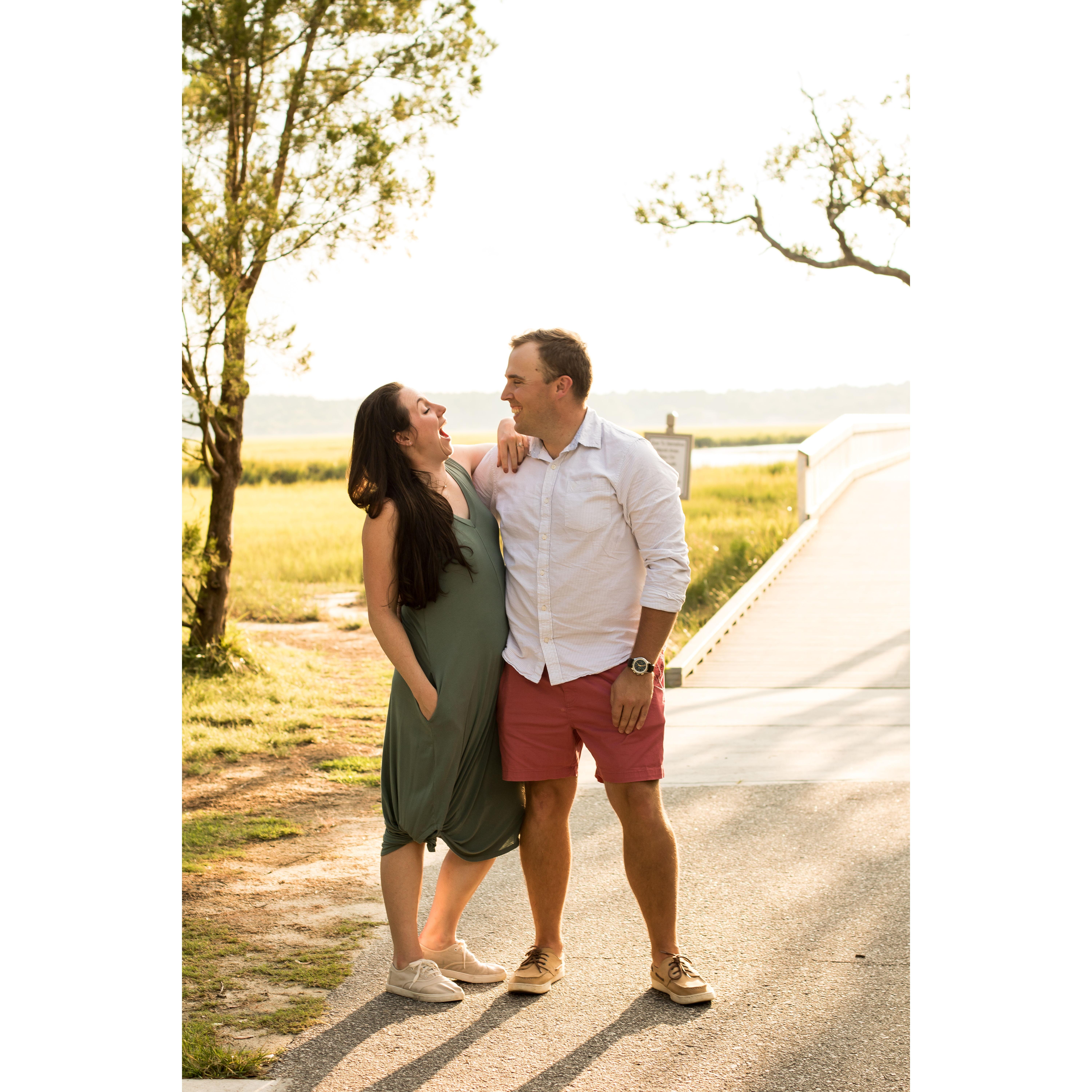 Tom saying something mean to Zowie during the engagement shoot!