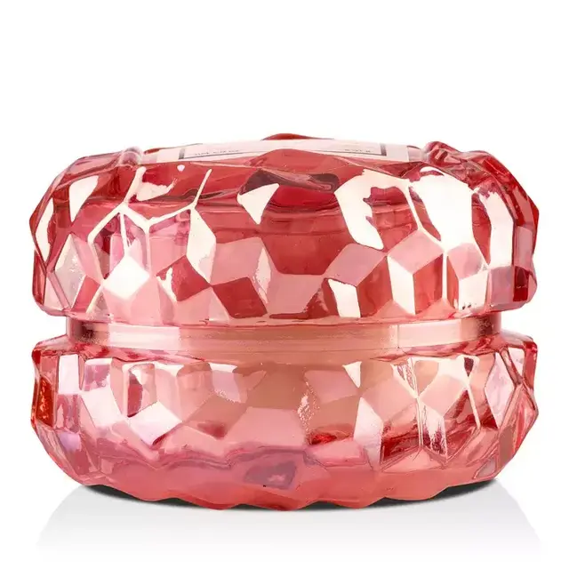 Blackberry Rose & Oud Macaron Glass Jar Candle