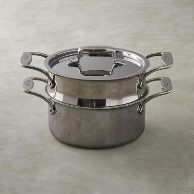 All-Clad d5 Stainless-Steel Steamer Set, 3-Qt.