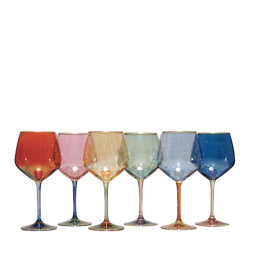 Set of Six Arlecchino Assorted Tasting Chalices